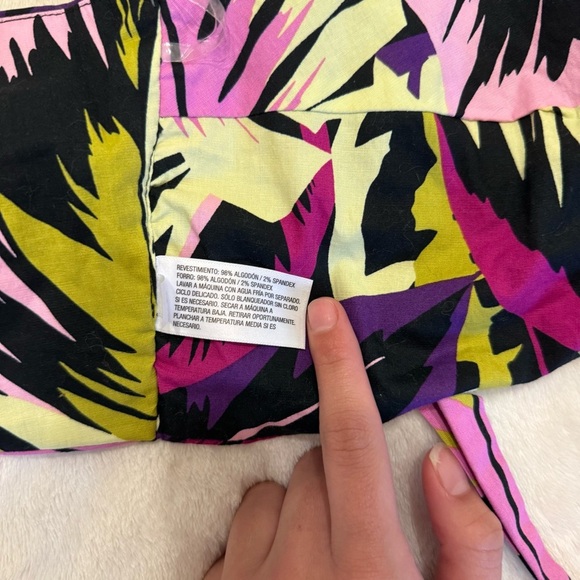 Future Collective Alani Noelle Leaf Print Halter Top Large / L - Picture 5 of 5